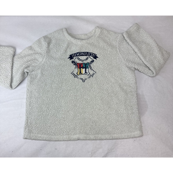 Hogwarts Harry Potter Sherpa Fleece Plush Cozy Sweatshirt Women's XL - Picture 1 of 7